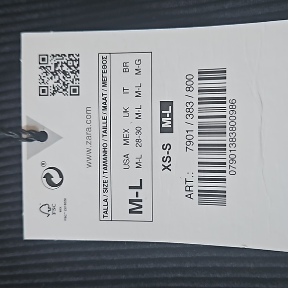 BNWT ZARA Rhinestone open back mini dress     M/L - Picture 5 of 6